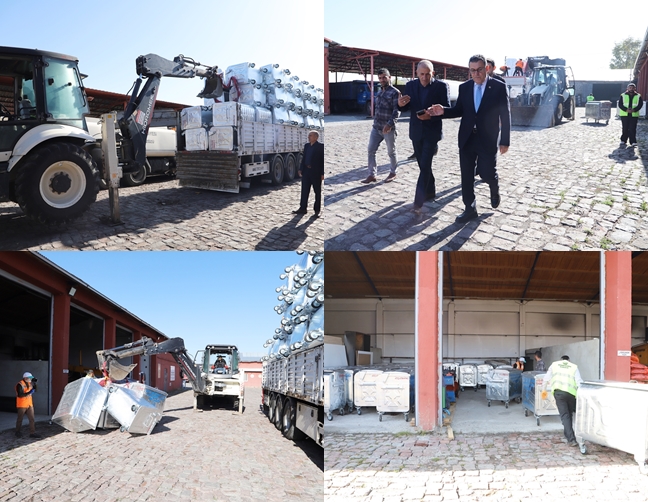 TBB, ARDAHAN BELEDİYESİNE ÇÖP KONTEYNERLERİ HİBE ETTİ